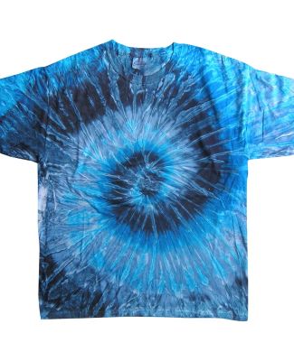 H1000 Tie-Dyes Adult Tie-Dyed Cotton Tee in Evening sky