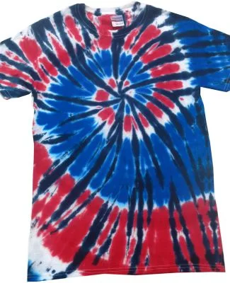 H1000 Tie-Dyes Adult Tie-Dyed Cotton Tee in Independence