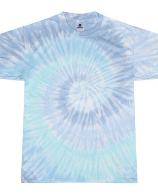 H1000 Tie-Dyes Adult Tie-Dyed Cotton Tee in Lagoon