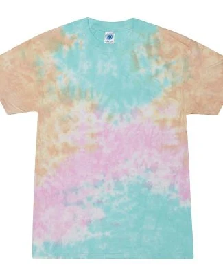 H1000 Tie-Dyes Adult Tie-Dyed Cotton Tee in Snow cone