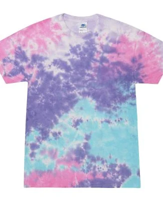 H1000 Tie-Dyes Adult Tie-Dyed Cotton Tee in Cotton candy
