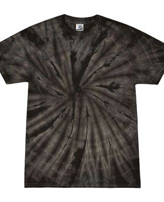 H1000 Tie-Dyes Adult Tie-Dyed Cotton Tee in Spider black