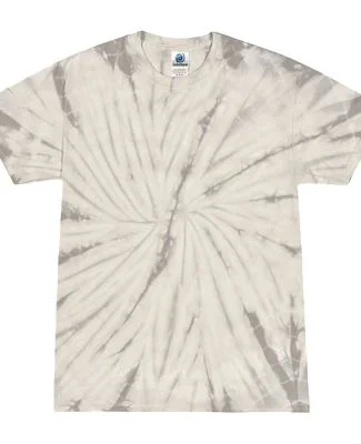H1000 Tie-Dyes Adult Tie-Dyed Cotton Tee in Spider silver