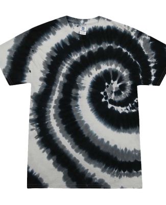 H1000 Tie-Dyes Adult Tie-Dyed Cotton Tee in Swirl black