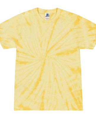 H1000 Tie-Dyes Adult Tie-Dyed Cotton Tee in Spider dandelion