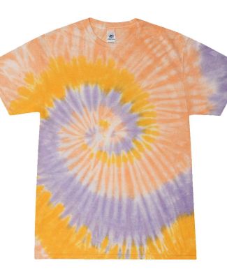 H1000 Tie-Dyes Adult Tie-Dyed Cotton Tee in Sunflower