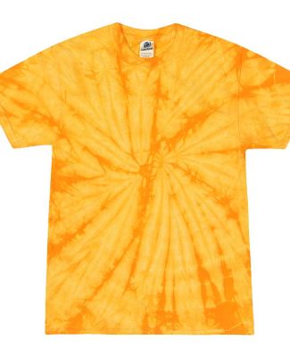 H1000 Tie-Dyes Adult Tie-Dyed Cotton Tee in Spider gold