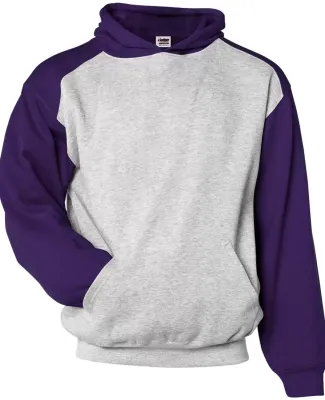 Badger Sportswear 2449 Youth Sport Athletic Fleece in Oxford/ purple