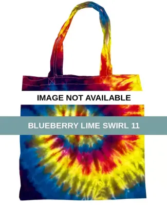 9222 Tie Dyes Cotton Tote Bag Blueberry Lime Swirl 11