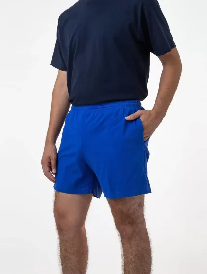 Los Angeles Apparel 1242GD Men's Heavy Jersey Shor in Cobalt blue