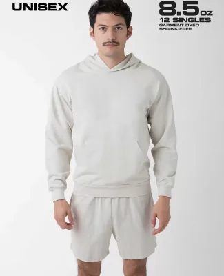 Los Angeles Apparel 1242GD Men's Heavy Jersey Shor in Cement