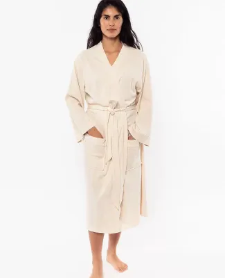 Los Angeles Apparel 1247GD Heavy Jersey House Robe in Creme