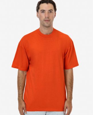 Los Angeles Apparel 1801GD Garment Dye Plain Crew  in Bright orange