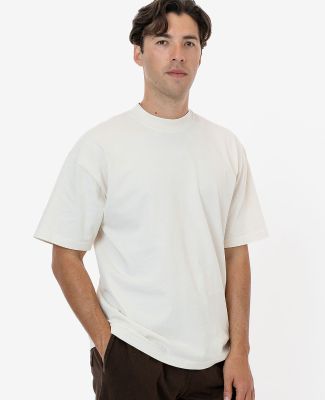 Los Angeles Apparel 1801GD Garment Dye Plain Crew  in Creme