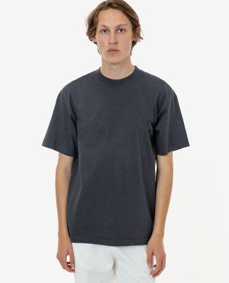 Los Angeles Apparel 1801GD Garment Dye Plain Crew  in Dolphin blue