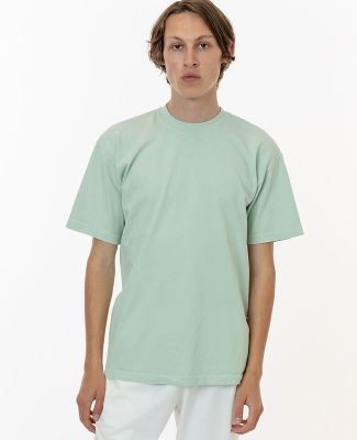 Los Angeles Apparel 1801GD Garment Dye Plain Crew  in Seafoam