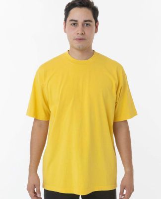 Los Angeles Apparel 1801GD Garment Dye Plain Crew  in Spectra yellow