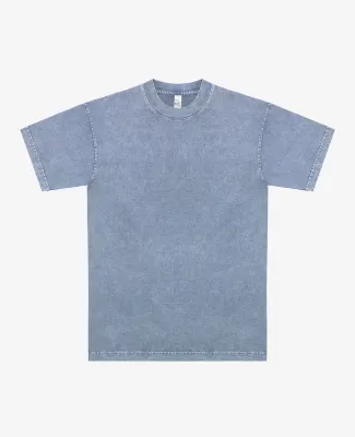 Los Angeles Apparel 1801MW S/S Mineral Wash Crew 6 in Arctic