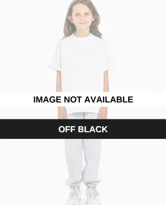 Los Angeles Apparel 18101GD Youth S/S Grmnt Dye Te OFF BLACK