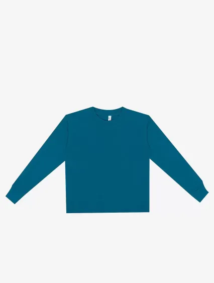 Los Angeles Apparel 18107GD Kids 6.5oz L/S Grmnt D in Dark teal
