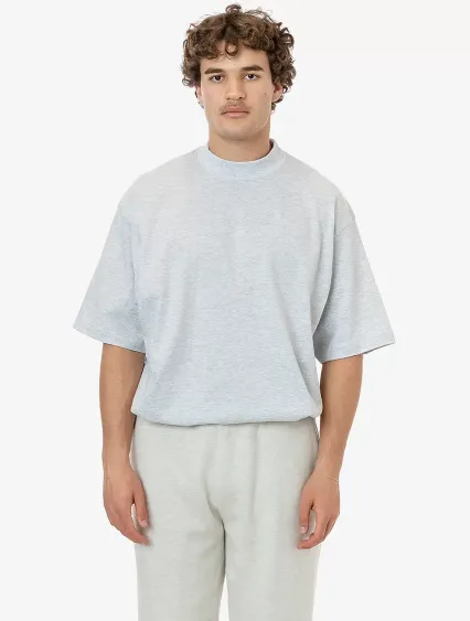 Los Angeles Apparel 1825GD 18/1 S/S Oversized Mock in Ash