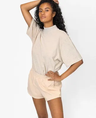 Los Angeles Apparel 1825GD 18/1 S/S Oversized Mock in Oatmeal