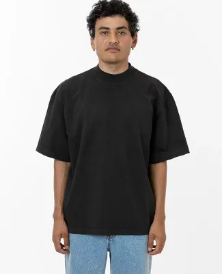 Los Angeles Apparel 1825GD 18/1 S/S Oversized Mock in Off black