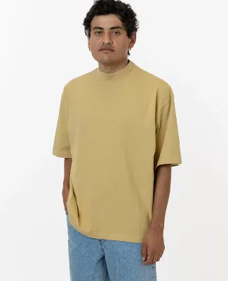 Los Angeles Apparel 1825GD 18/1 S/S Oversized Mock in Sand