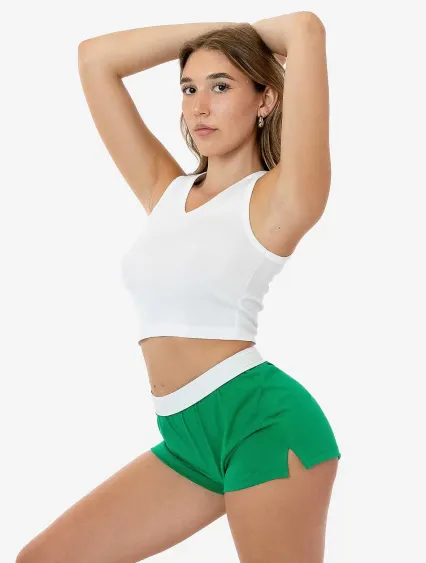 Los Angeles Apparel 18330 18/1 Jersey PE Short in Kelly