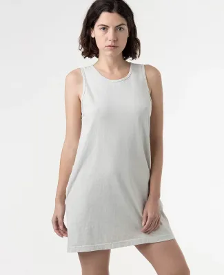 Los Angeles Apparel 1840GD 18/1 Pkt Tank Dress in Cement