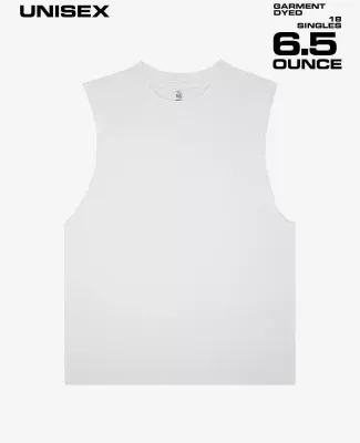Los Angeles Apparel 1865GD Sleeveless Tee 6.5oz in Off white