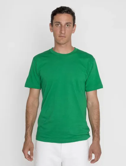 Los Angeles Apparel 20001 S/S Fine Jersey Crew 4.3 in Kelly