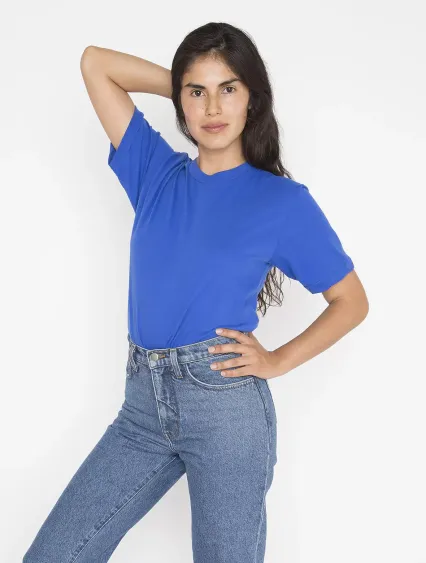 Los Angeles Apparel 20001 S/S Fine Jersey Crew 4.3 in Royal