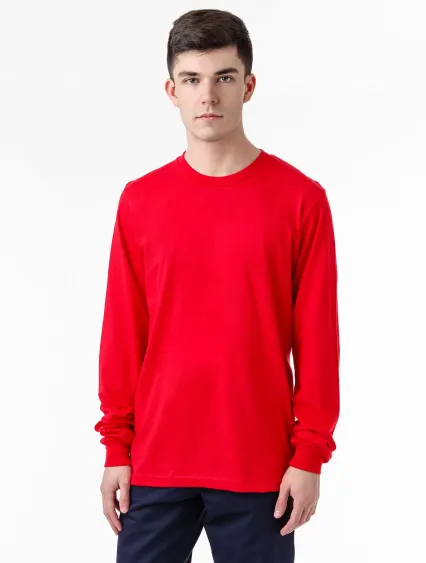 Los Angeles Apparel 20007 L/S Fine Jersey Crew 4.3 in Red