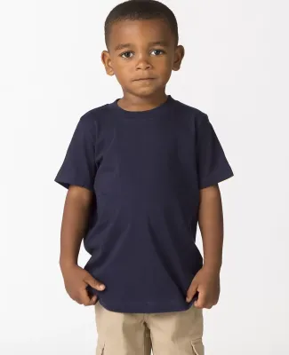 Los Angeles Apparel 21005 Toddler Fine Jersey S/S  in Navy
