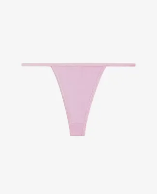 Los Angeles Apparel 43013 Baby Rib Thong in Light pink