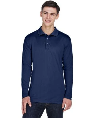 8405LS UltraClub® Adult Cool & Dry Sport Long-Sle in Navy