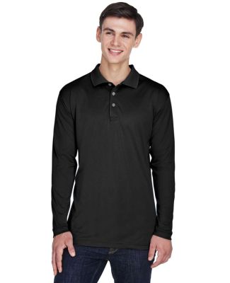 8405LS UltraClub® Adult Cool & Dry Sport Long-Sle in Black