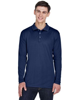 8405LS UltraClub® Adult Cool & Dry Sport Long-Sle in Navy