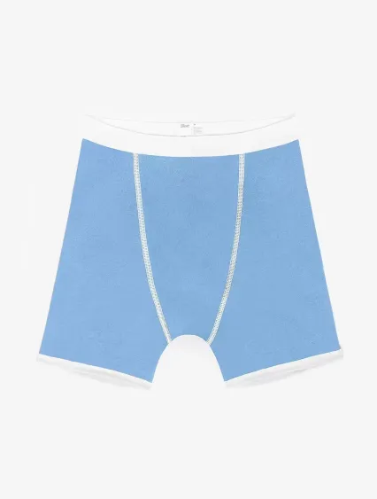 Los Angeles Apparel 44043 Baby Rib Boxer Brief in Baby blue