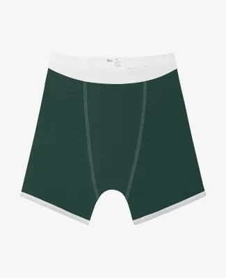 Los Angeles Apparel 44043 Baby Rib Boxer Brief in Forest green