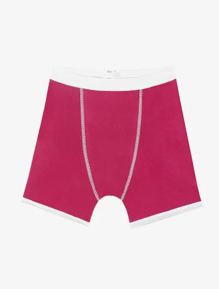 Los Angeles Apparel 44043 Baby Rib Boxer Brief in Fuchsia