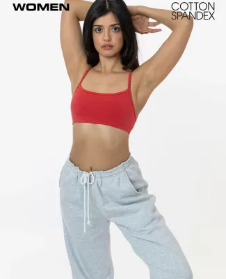 Los Angeles Apparel 83016GD Garment Dye Basic Bral in Classic red