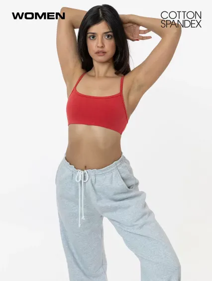 Los Angeles Apparel 83016GD Garment Dye Basic Bral in Classic red