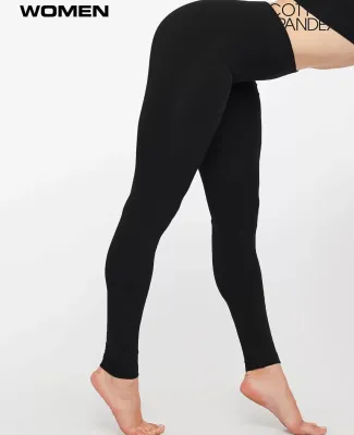 Los Angeles Apparel 83280 Cotton Spandex Jersey Le in Black