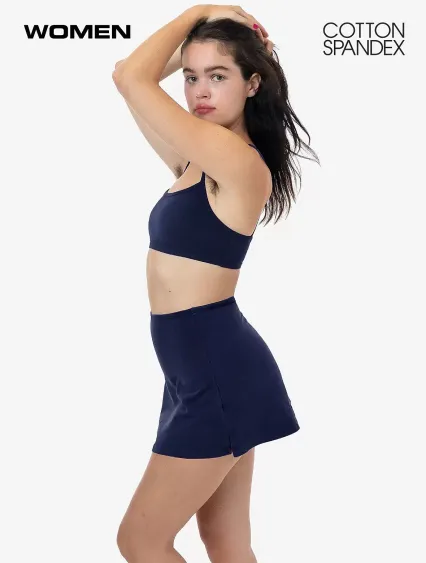 Los Angeles Apparel 8381GD Garment Dye Cheer Skort in Navy