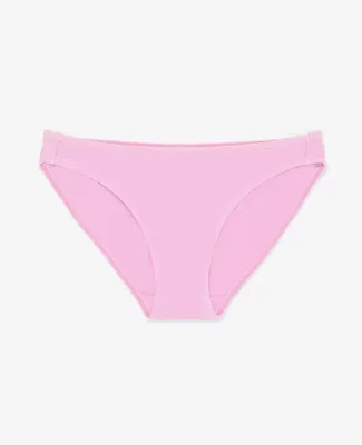 Los Angeles Apparel 8394 Cotton Spandex Bikini Pan in Candy pink