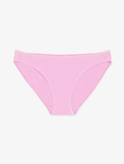 Los Angeles Apparel 8394 Cotton Spandex Bikini Pan in Candy pink