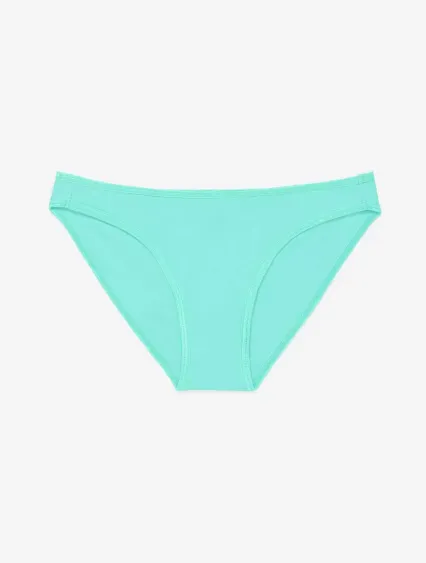 Los Angeles Apparel 8394 Cotton Spandex Bikini Pan in Mint