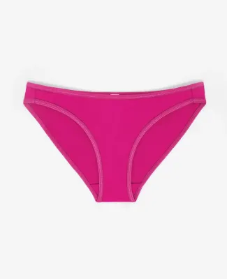 Los Angeles Apparel 8394 Cotton Spandex Bikini Pan in Red violet